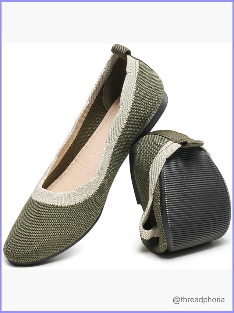 Womens Floral Collar Flats Causal Ballet Mesh Shoes